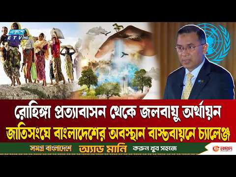 রোহিঙ্গা প্রত্যাবাসন থেকে জলবায়ু অর্থায়ন জাতিসংঘে বাংলাদেশের অবস্থান বাস্তবায়নে চ্যালেঞ্জ | ETV | PM