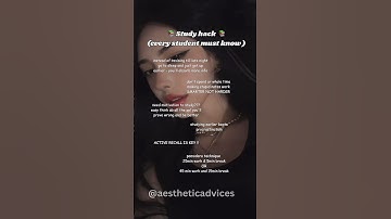 Study hacks 📚 #fypシ #ytshorts #shorts #studytips #study #studyhacks #aesthetic #facts