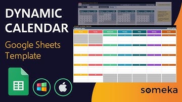 Dynamic Calendar Google Sheets Template | Track your Tasks and Events!