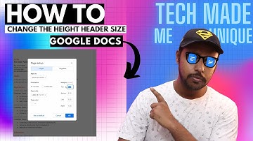 How to change the height  header size in Google docs