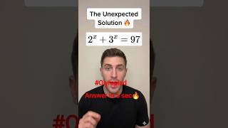 The Unexpected Solution to \(2^x + 3^x = 97\) |Olympiad|Solution in 5 seconds #short #shorts