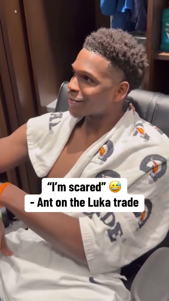 Ant shared his thoughts on the Luka trade ? (via sneakerreporter/X)