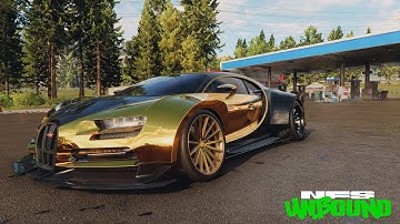 Need For Speed Unbound - NEW LOCKDOWN MODE Custom Widebody Golden Bugatti Chiron Sport 