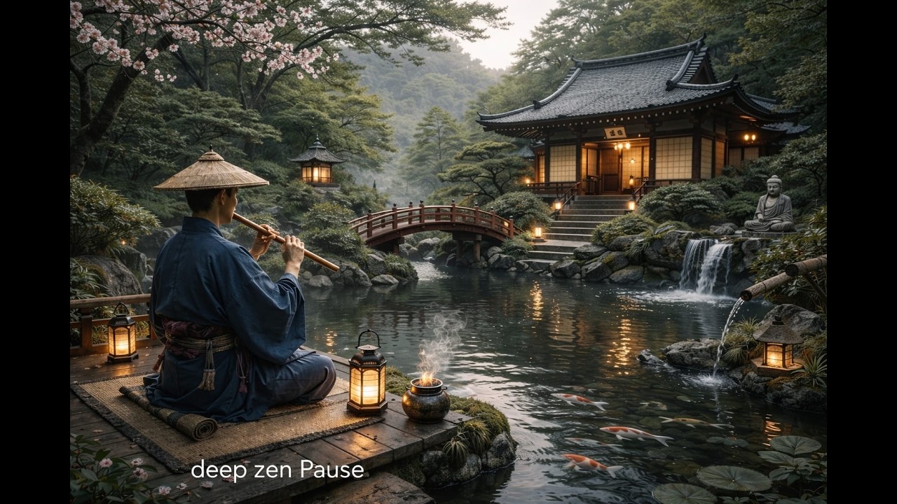 Japanese Temple Flute Meditation | Peaceful Healing & Deep Relaxation