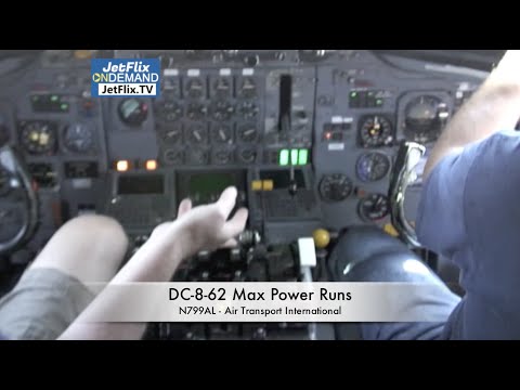 DC-8-62 THROTTLES TO