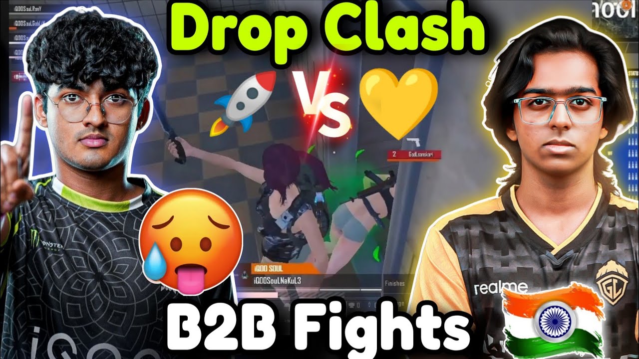 Soul vs Godlike Drop Clash 🔥 Nakul 1vs3 Godl 🚀 B2B Clutches 🥵 - YouTube