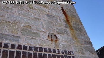 Removing Rust Stains from Brick and Stone 817-577-9454