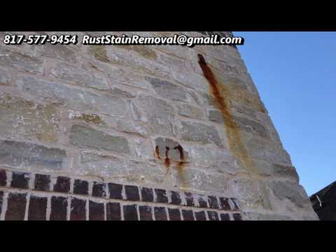 Removing Rust Stains from Brick and Stone 817-577-9454