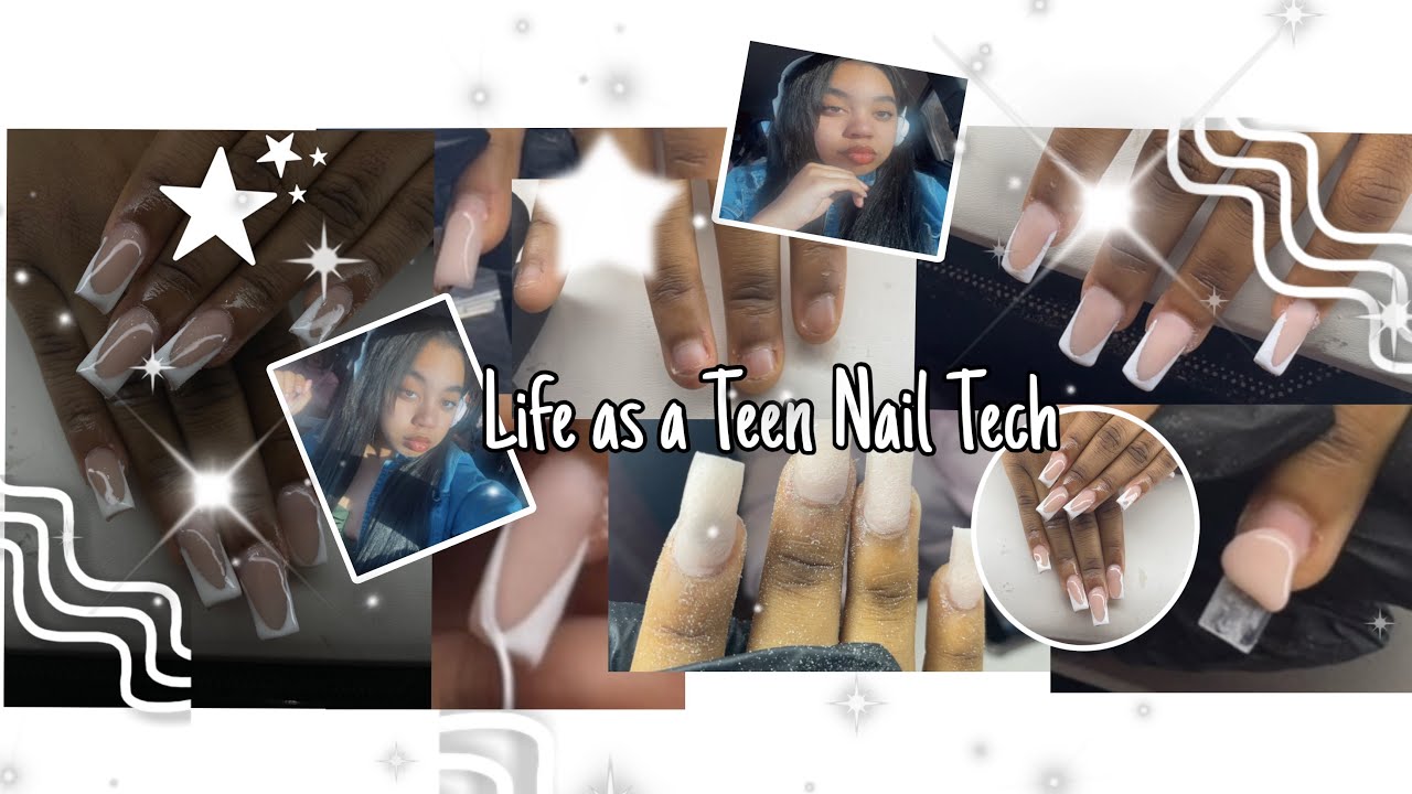 Life as a Teen Nail Tech!! *crispy nails,good vibes* 💋💋