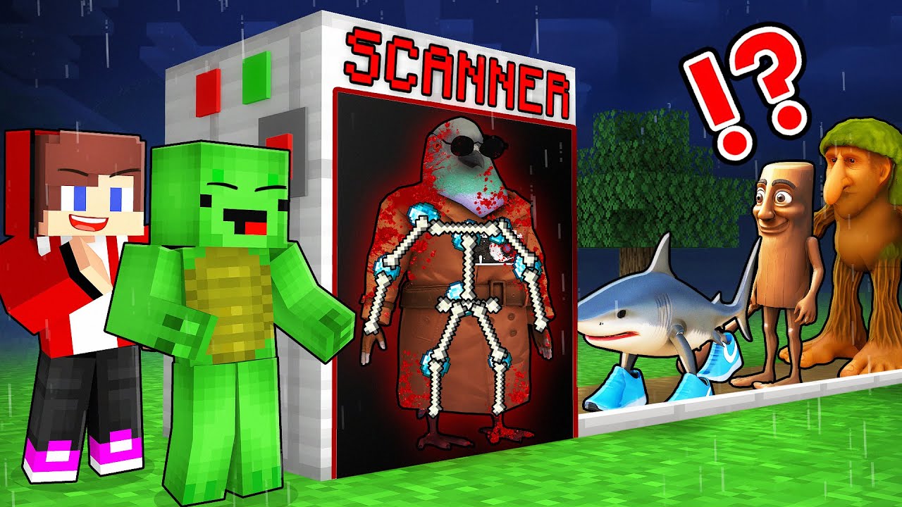 Майки и Джей-Джей нашли секреты ИТАЛЬЯНСКИХ МОЗГОЛОВНЫХ ЖИВОТНЫХ, отсканировав Шпиониро Голубиро ...