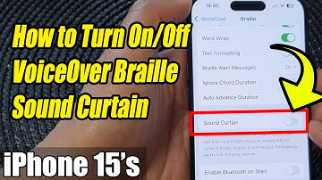 iPhone 15/15 Pro Max: How to Turn On/Off VoiceOver Braille Sound Curtain