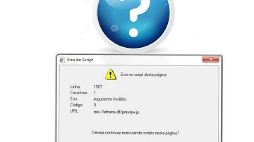 Como resolver erro Script?(Sem Internet Explorer)