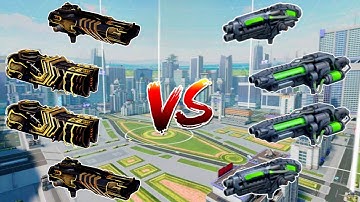 WR🔥 Ultimate Grom Squall VS Anguisher Ruiner Weapon Comparison ||WAR ROBOTS||