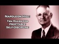 Napoleon hill  ten rules for profitable self discipline