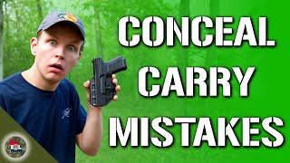 5 Conceal Carry Mistakes You're Making