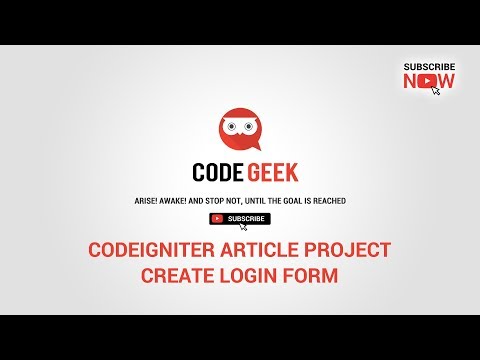 Codeigniter Article Project