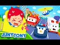 *NEW* Vehicle Rescue Team | Help! My Head is Stuck! | Vehicle Song | Car Songs for Kids | JunyTony