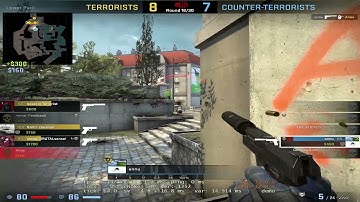 usp 4k | 1v4 pistol clutch on overpass | CSGO