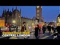 Walk from London's Trafalgar Square to Westminster Bridge, passing Big Ben before sunset 🌇