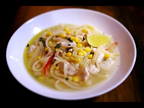 Видео рецепт Куриный суп с лапшой в азиатском стиле