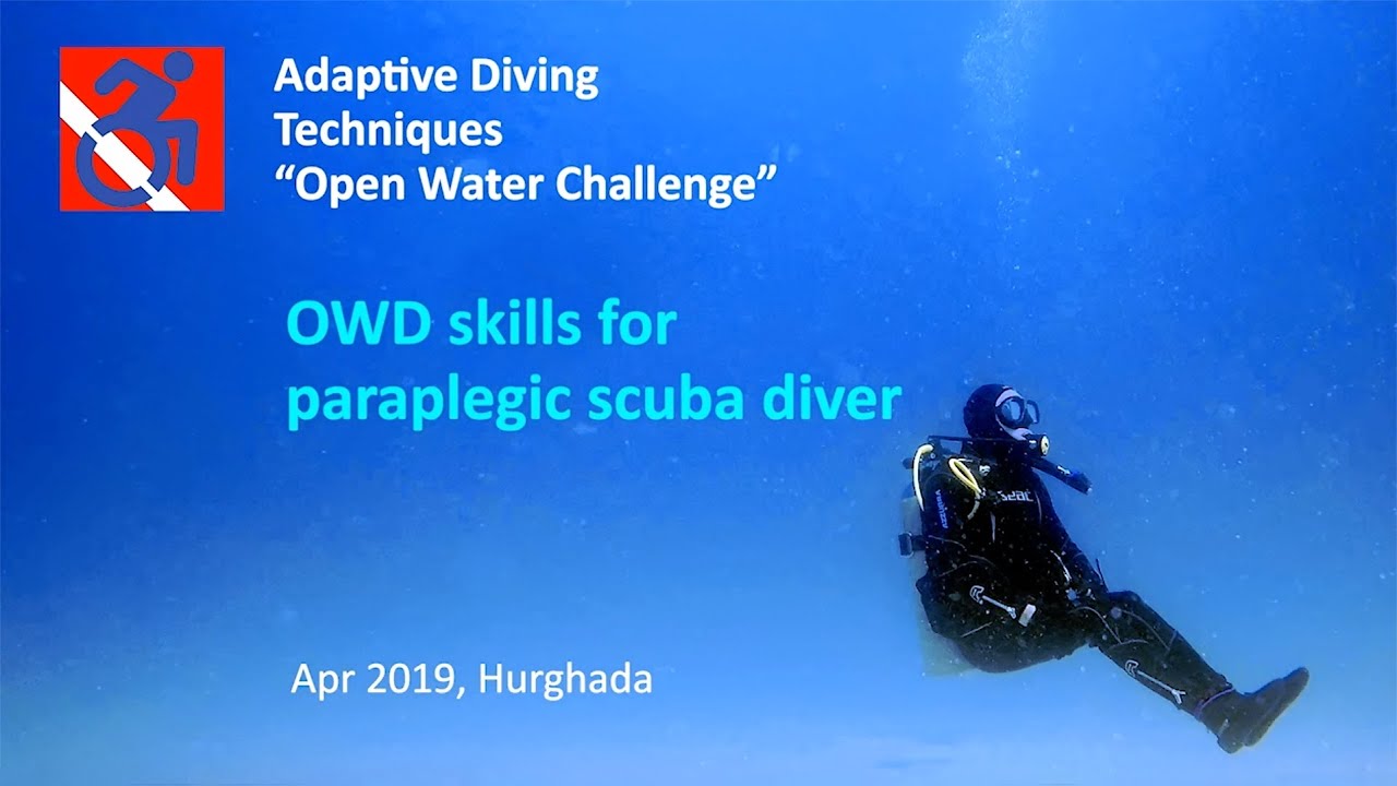 Open Water Diver skills for paraplegic diver - YouTube