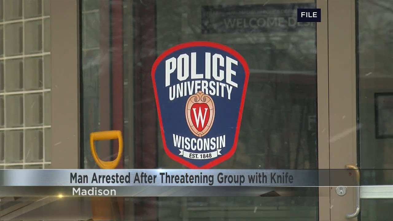 Man arrested after threatening a group with a knife near Memorial Union ...