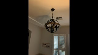 Modern Farmhouse Sphere Chandelier