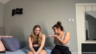 Tyler & Lexi Hypnotized - Lexi blows 'sleep dust' on Tyler makes her fall into deep sleep