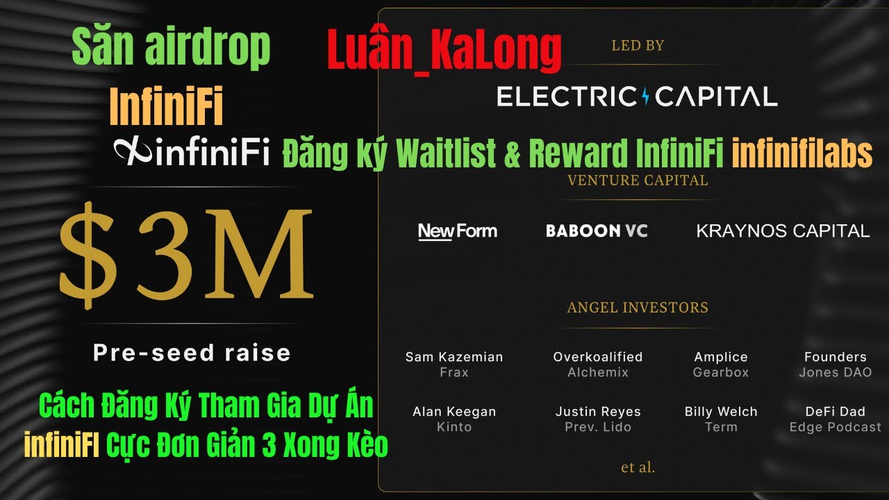Săn airdrop InfiniFi Đăng ký Waitlist - YouTube