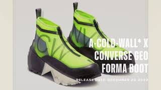 A-Cold-Wall* x Converse Geo Forma Boot Release Date