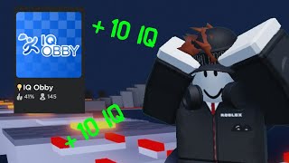 Roblox obby but I actually need to use my brain [Roblox 💡 IQ Obby]