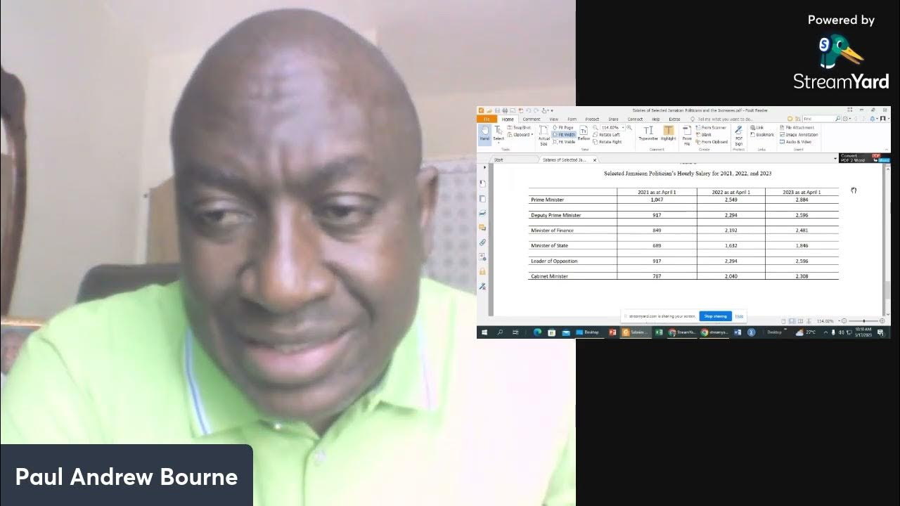 The Increases in Salaries of Jamaican Politicians YouTube