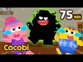 Afraid of the dark  compilation  dont be scared  kids songs  cocobi