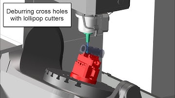 GibbsCAM Cross Hole Deburring