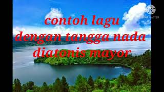 Lagu dengan tangga nada diatonis mayor dan minor