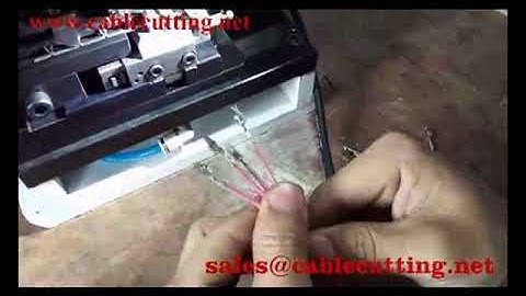 Semi auto side feed stripping and crimping machine wpm-2008a2