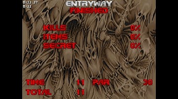 Beating the Doom 2 Par Times on Hurt Me Plenty: MAP01 (Entryway)