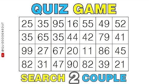 BRAIN PUZZLE! Find two same Number - Number Puzzle Games Video - Quizoddoneout - 69