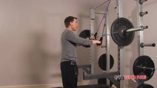 Straight Arm Pulldown with Resistance Band