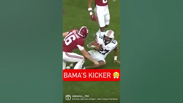 Will Reichard is an Iron Bowl legend for this tackle