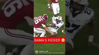 Will Reichard is an Iron Bowl legend for this tackle 🐘😤