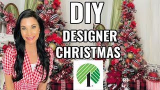 🎄 DIY DOLLAR TREE DESIGNER CHRISTMAS TREE DECOR🎄I Love Christmas ep 8 Olivia Romantic Home DIY