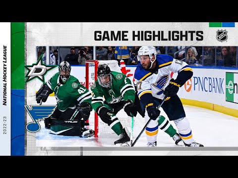 Stars @ blues 11/28 | nhl highlights 2022