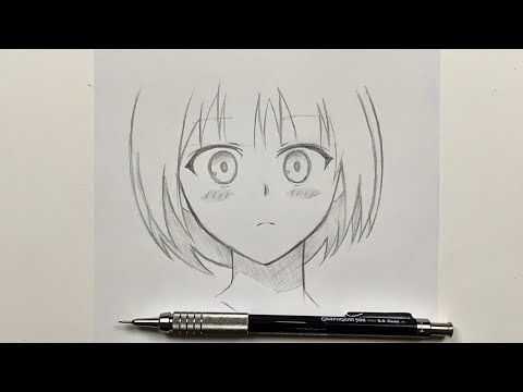رسم انمي تعلم رسم بنت انمي بالرصاص وبسهولة خطوة بخطوة