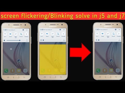 screen flickering solved in samsung j7 | Android Tech