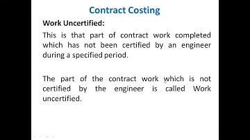 contract costing part 1