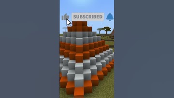 I Built A Traffic Cone In Minecraft! #shorts