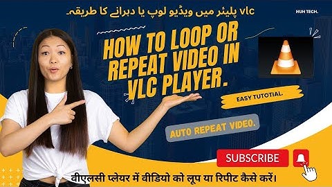 How to loop or repeat a video in vlc player. #loop #videoloop #vlcplayer #repeat #video