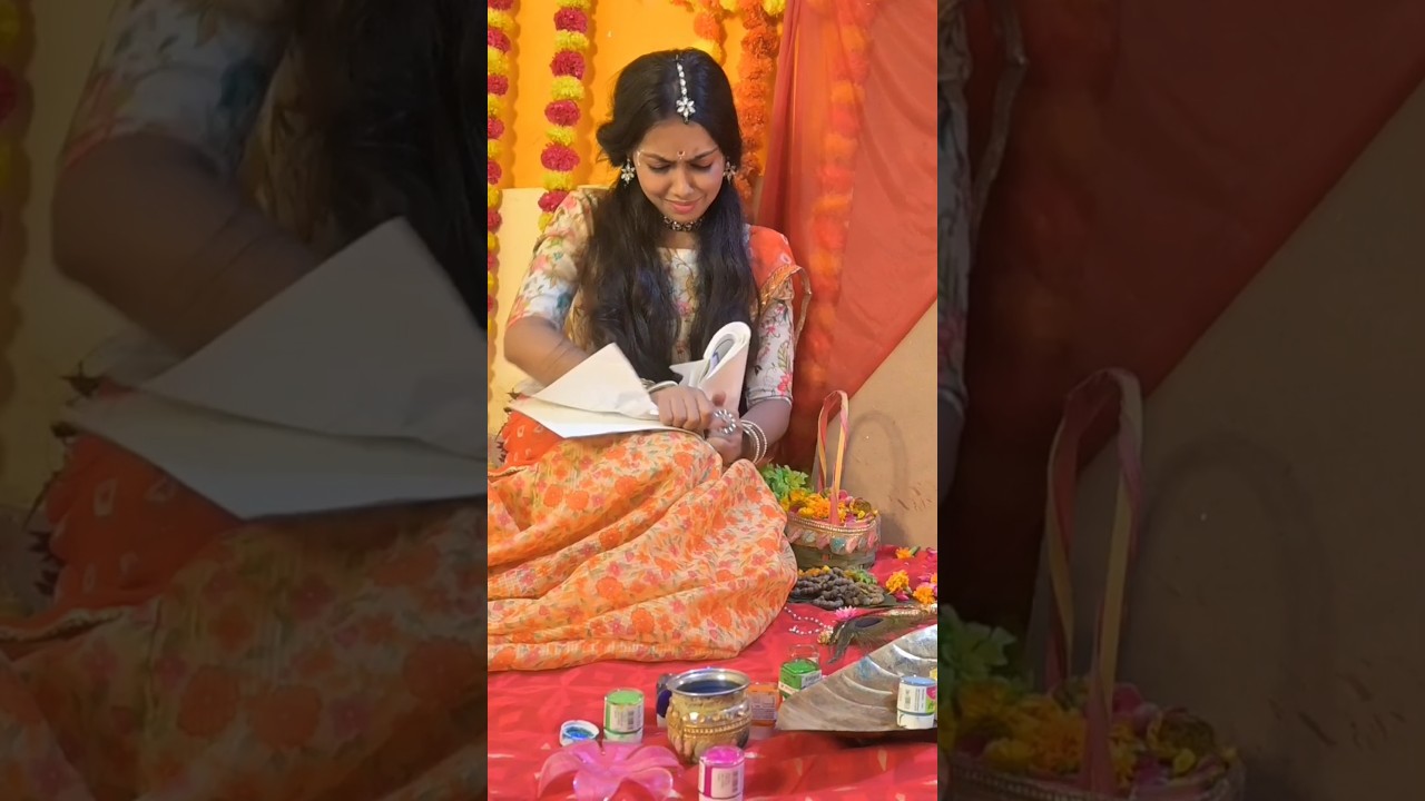 when gopi wants to paint Radha Krishna painting 😳 |  