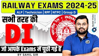 Railway Exams 2024-25 | DI | All Types of PYQ DI Questions | Railway DI Questions | by Sahil sir